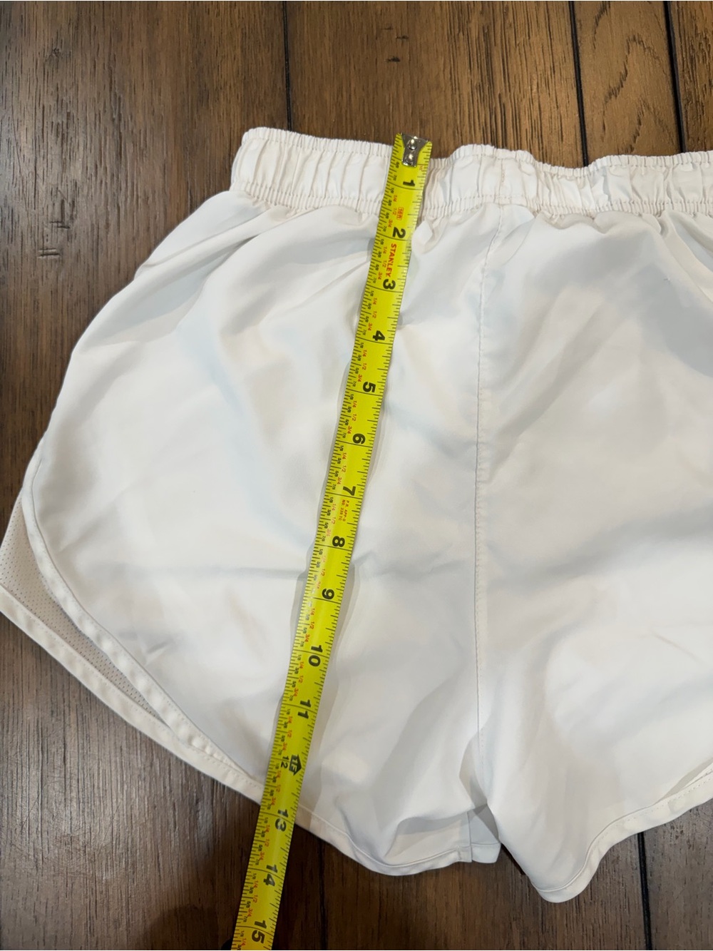 Nike Women's White Athletic Mesh-Trim Shorts - Picture 5 of 5